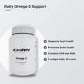 Kaizen Performance Nutrition Omega-3 – Daily Heart & Brain Support, 30 Softgels