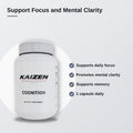 Kaizen Performance Nutrition COGNITIVE ENHANCEMENT – Focus & Clarity Support, 30 Capsules